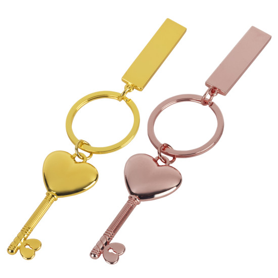 מחזיק מפתחות בצורת מפתח לב