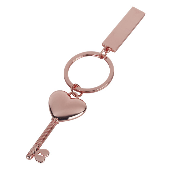מחזיק מפתחות בצורת מפתח לב