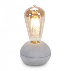 מנורה מעוצבת עם נורת LED על בסיס בטון