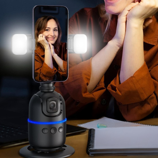 מצלמת AI חכמה עם גימבל שולחני המלווה האישית שלך לכל רגע מצלמת AI חכמה עם גימבל שולחני המלווה האישית שלך לכל רגע