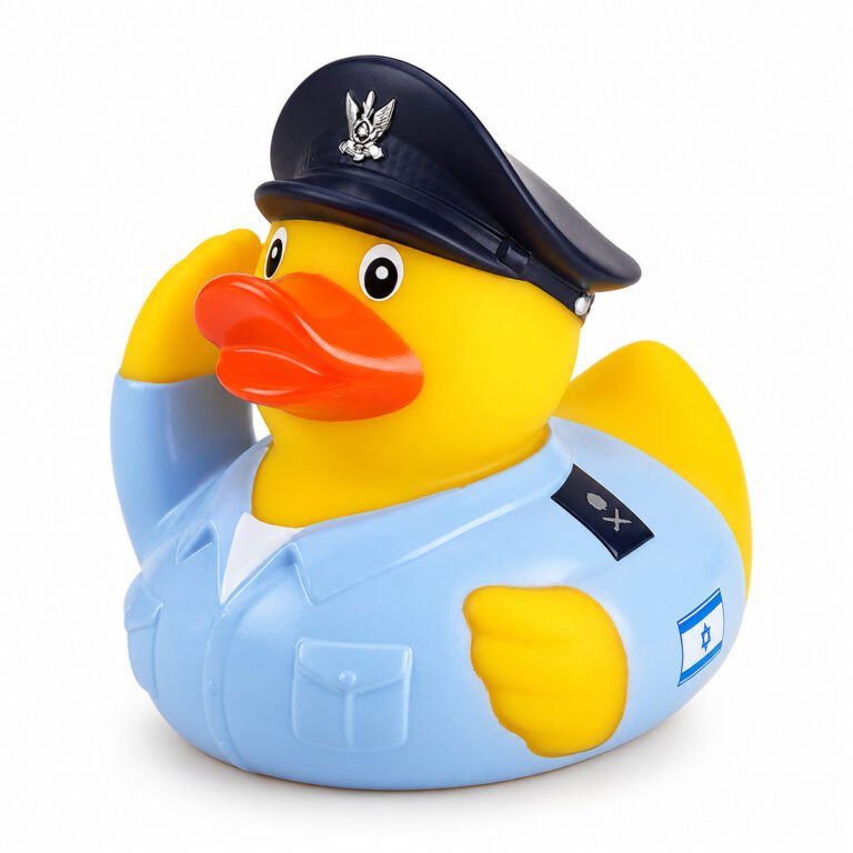 ברווז PVC מעוצב בדמות טייס